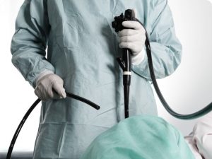 endoscopist prepared for colonoscopy