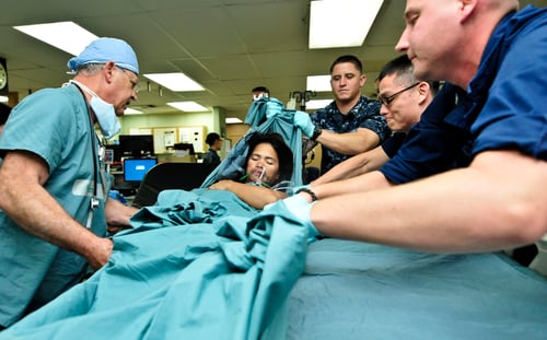 lifting sedated patient